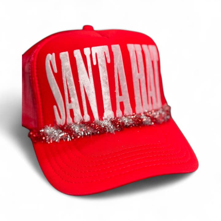 Shop Althea Designs - Wholesale Trucker Hat - Women's - Christmas Santa Hat Trucker Hat | Red Holiday Gift Accessory4