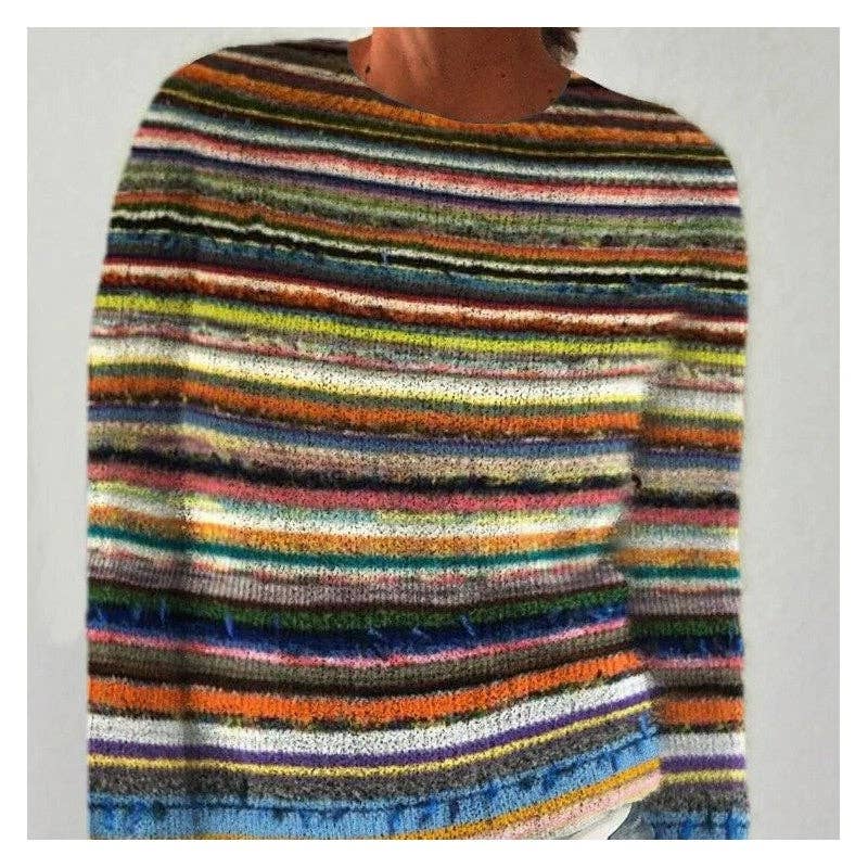 UZ Wholesale Store - Vente Pull en maille – femme - Pull imprimé à manches longues et surdimensionné0