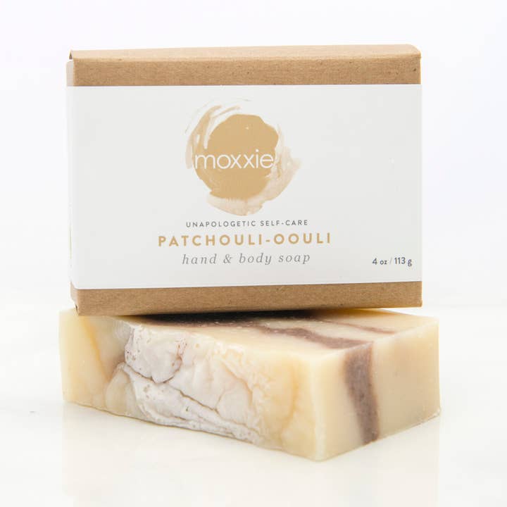 PATCHOULI-OOULI BAR SOAP for wholesale by Moxxie Essential Care