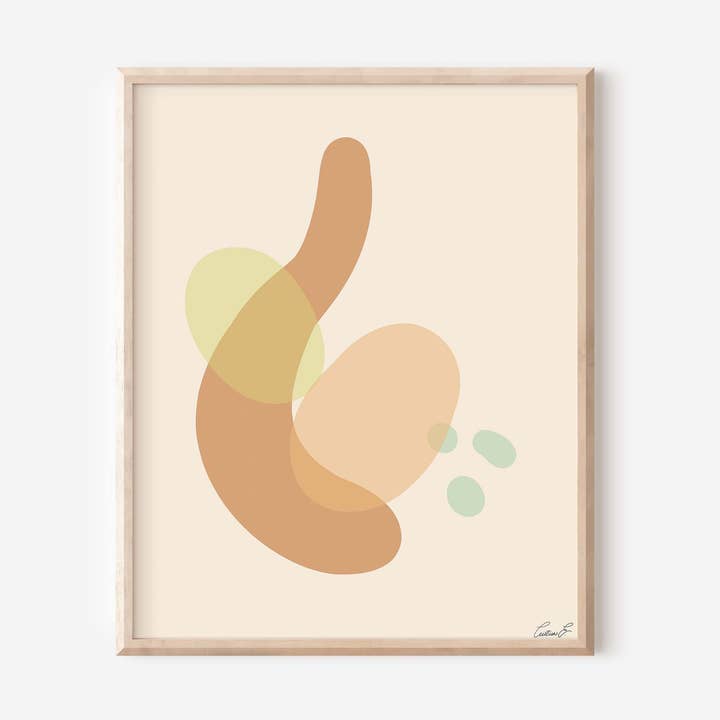 Arte de pared en forma abstracta | Arte minimalista | Arte boho | Abstrac para venta al por mayor de Monstera Monday Shop