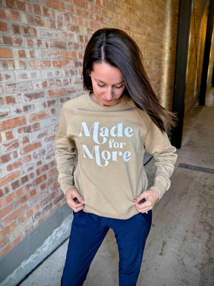 Waves of Grace Letter Co. - Wholesale Graphic Sweatshirt - Women's - Made for More Crewneck Sweatshirt | Ephesians 2:102