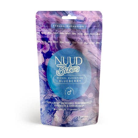 Sexology - Wholesale Oral Supplement/Vitamin - NUUD Sex Bites Male Aphrodisiac Gummies Blueberry