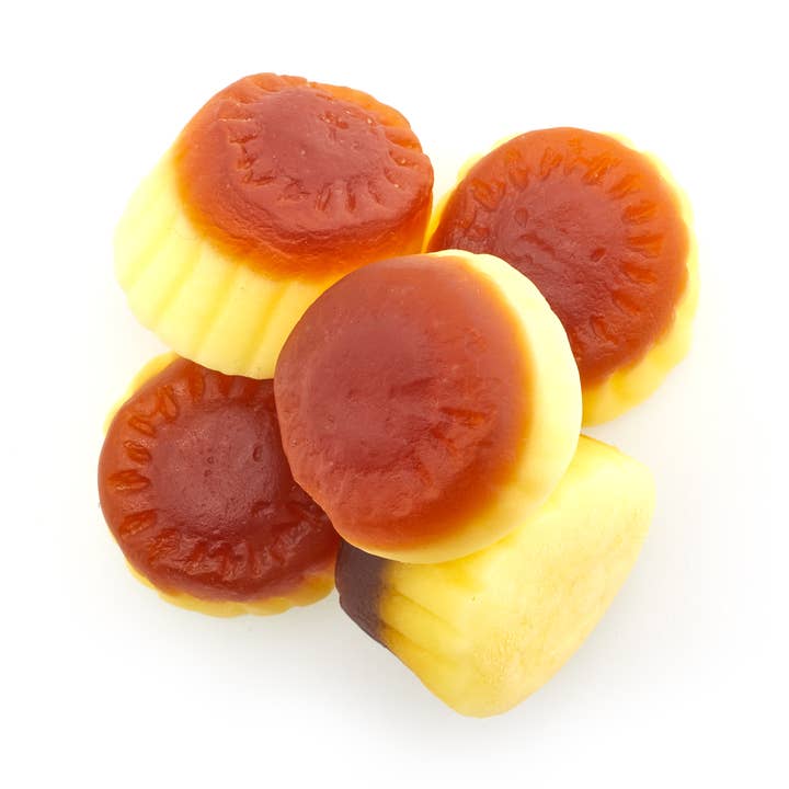 Crème Brûlée Gommeuse, Bonbons Gélifiés (26 lbs) pour la vente par Tootsi Impex