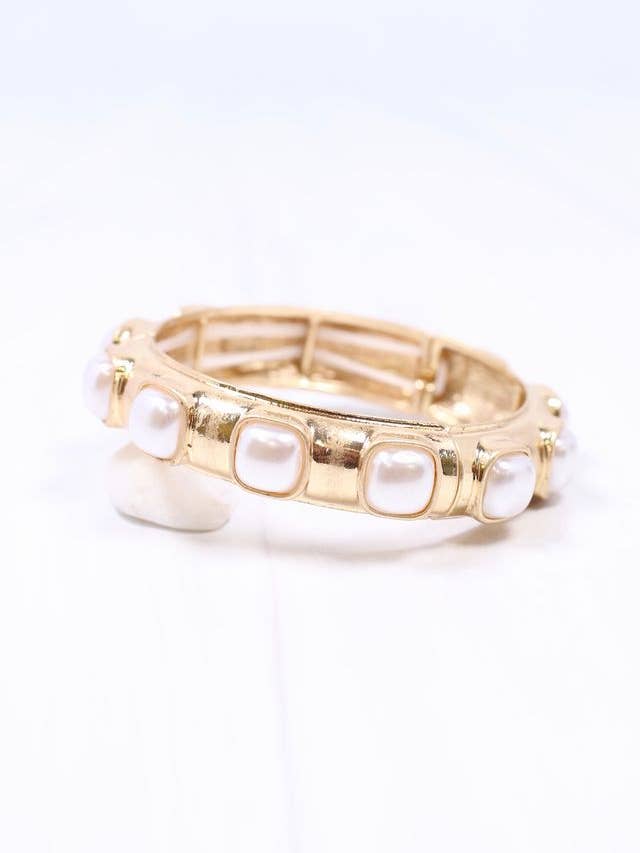 Mirren Bracelet with Pearls GOLD for wholesale by Caroline Hill