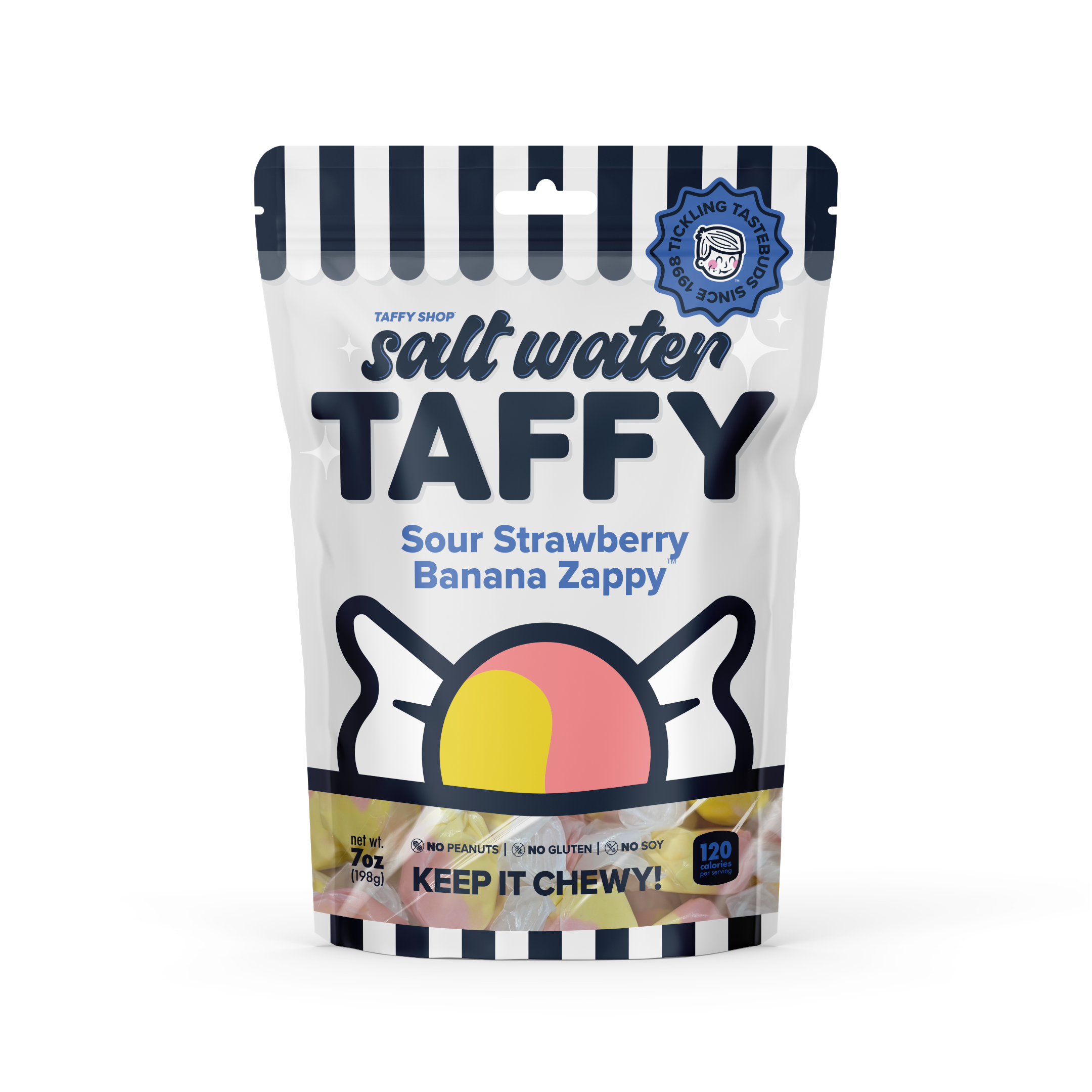 Taffy Shop - Wholesale Taffy - Sour Strawberry Banana Zappy™ Taffy 0