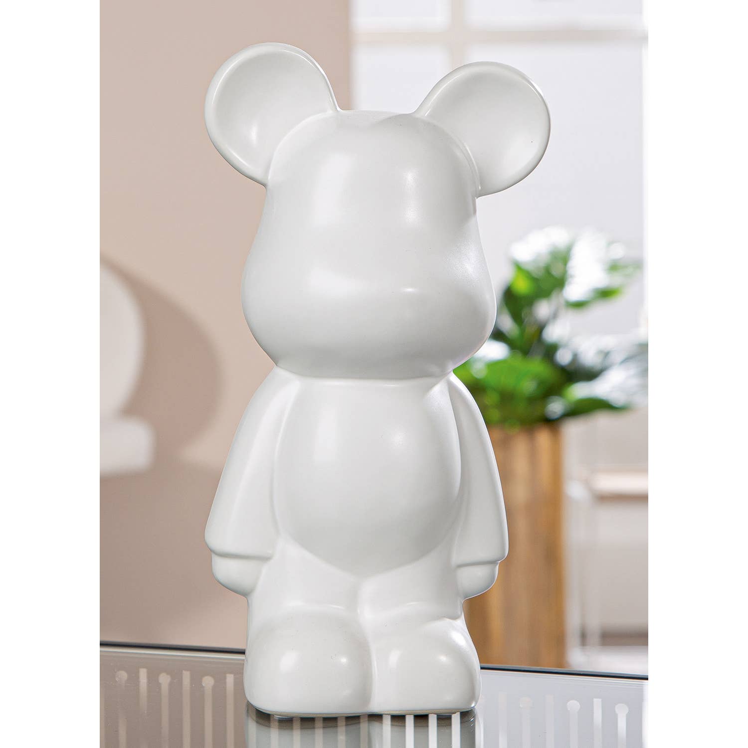 Figure Bear white H. 26 cm, PU 2 for wholesale on Faire1