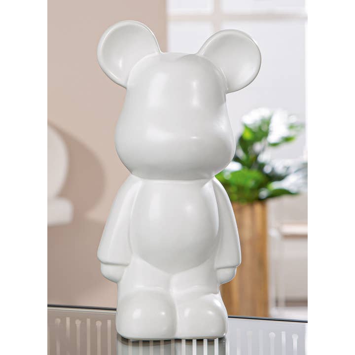 Figure Bear white H. 26 cm, PU 2 for wholesale on Faire1