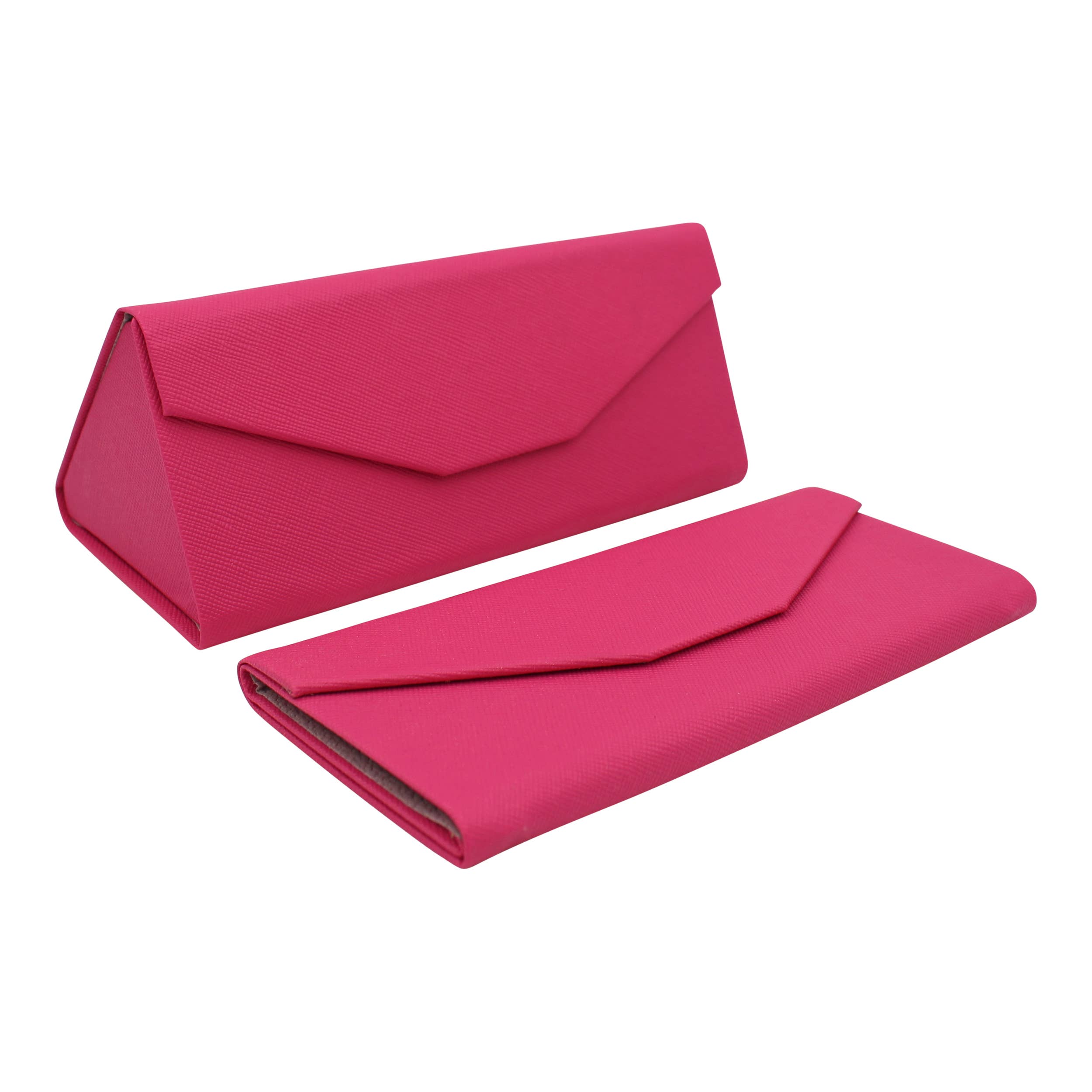 Real Sic - Wholesale Eyewear Cases & Holders - Unisex - Hardshell Eco Leather Solid Color Folding Glasses Case6