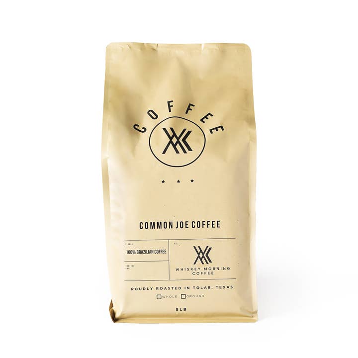 5lb Common Joe for wholesale by Whiskey Morning Coffee