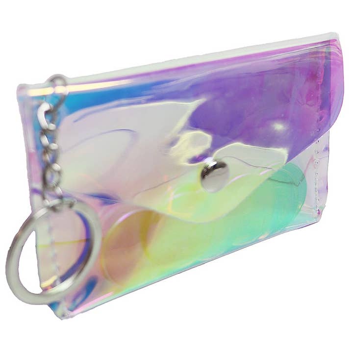 Cap Zone - Wholesale Coin Purse - Women's - Iridescent Glossy PVC Pouch Coin Purse Bag2