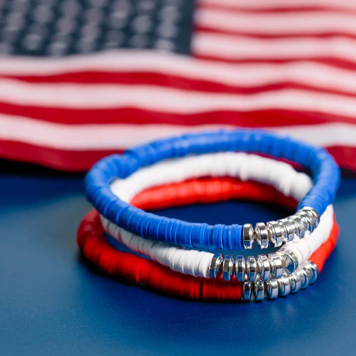 TLD Designs - Wholesale Jewelry Set - 4th Of July Bracelets