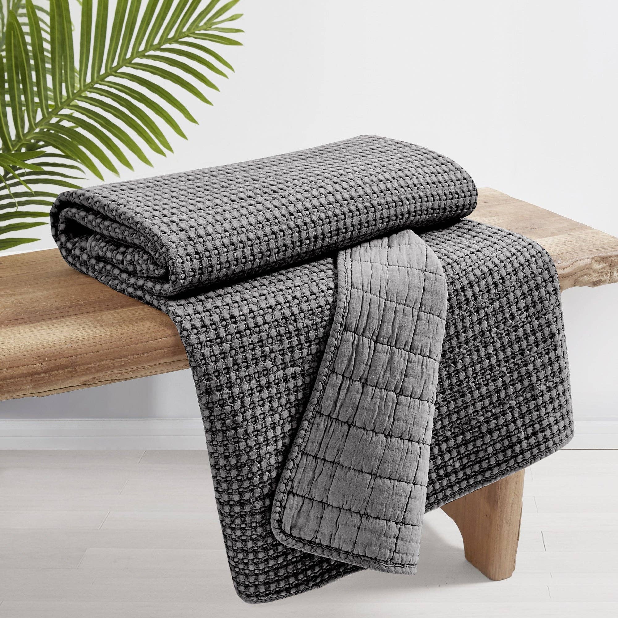Levtex Home - Wholesale Throw Blanket - Mills Waffle Quilted Throw28