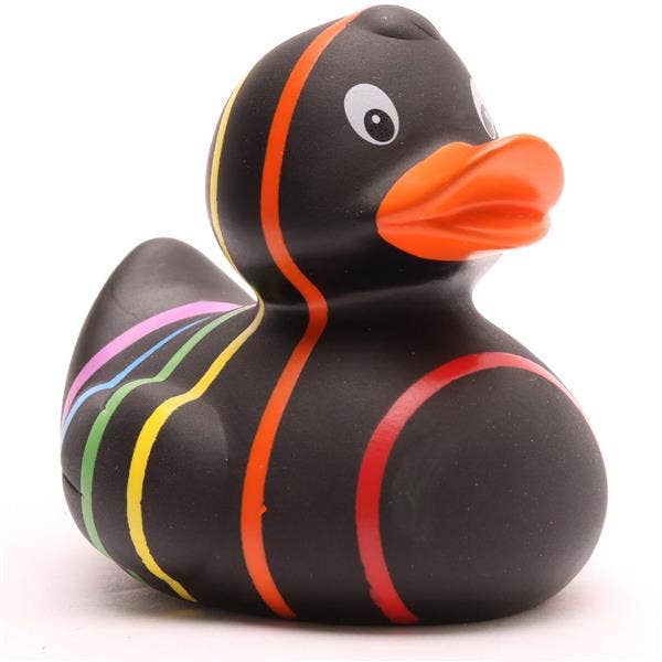 Duckshop - Wholesale Bath Toy - Baby - Rainbow rubber duck (black) - rubber duck4