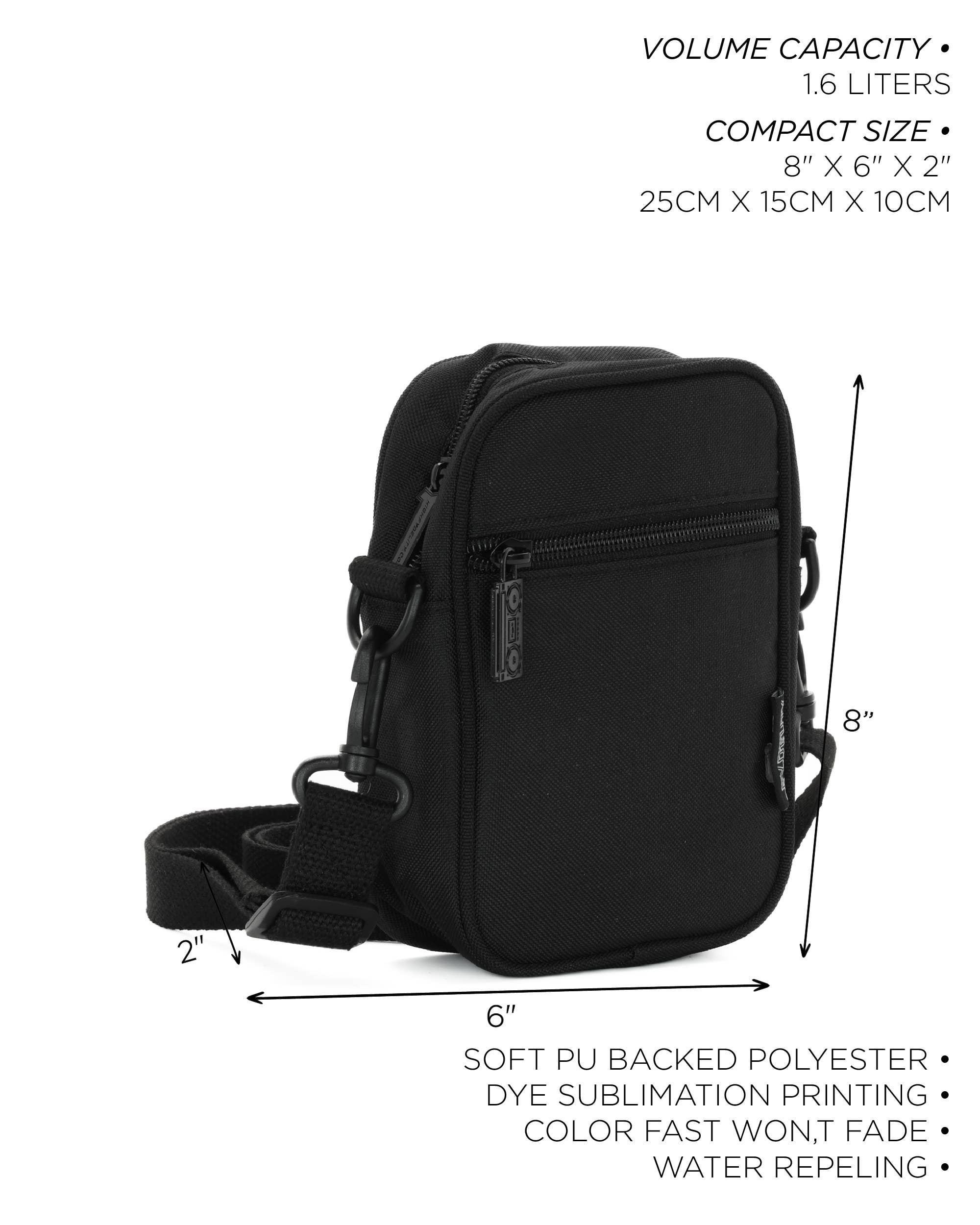 Fydelity – Engroshandel Crossbodytaske – unisex – 88660: Mini Brick Bag | Genanvendt RPET | Sort3