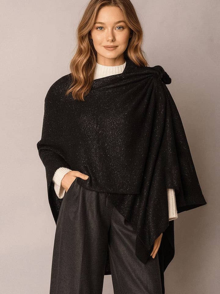 MiMi Wholesale - Wholesale Cardigan - Women's - WCR520130 Callie Knit Ruana3