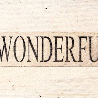 Panneau en bois récupéré It's a Wonderful Life/14 po x 6 po pour la vente par Second Nature by Hand