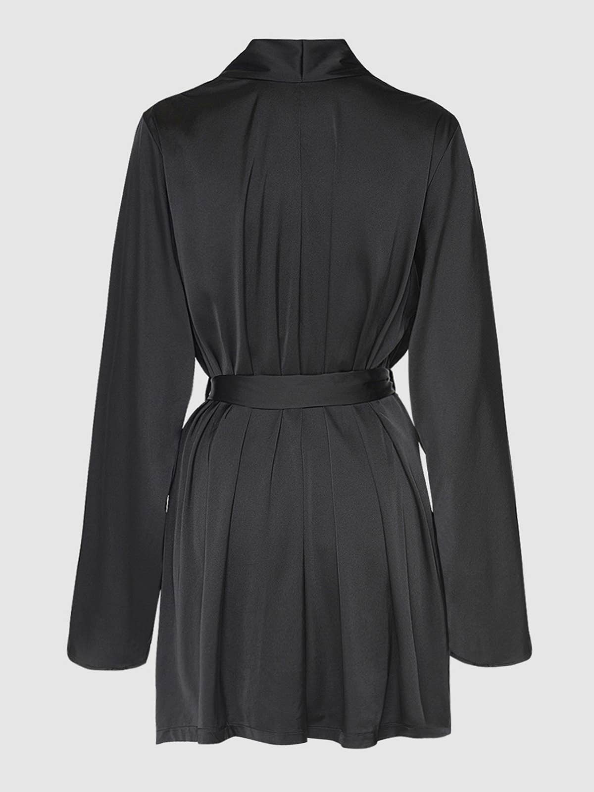 Svart BRIGETA KORT SATINROCK för wholesale på Faire8