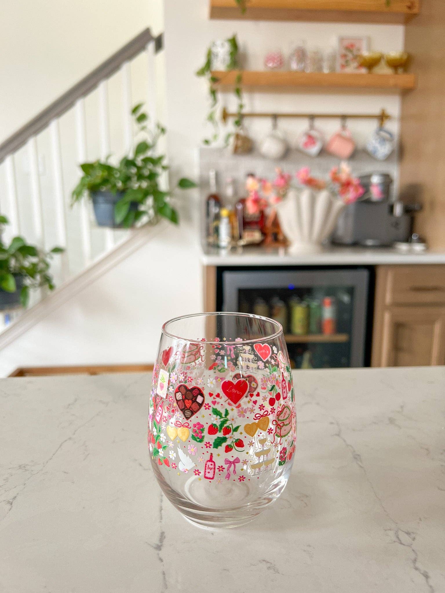 Hart and Flora Shop - Wholesale Wine Glass - Valentine Party Wine Glass2
