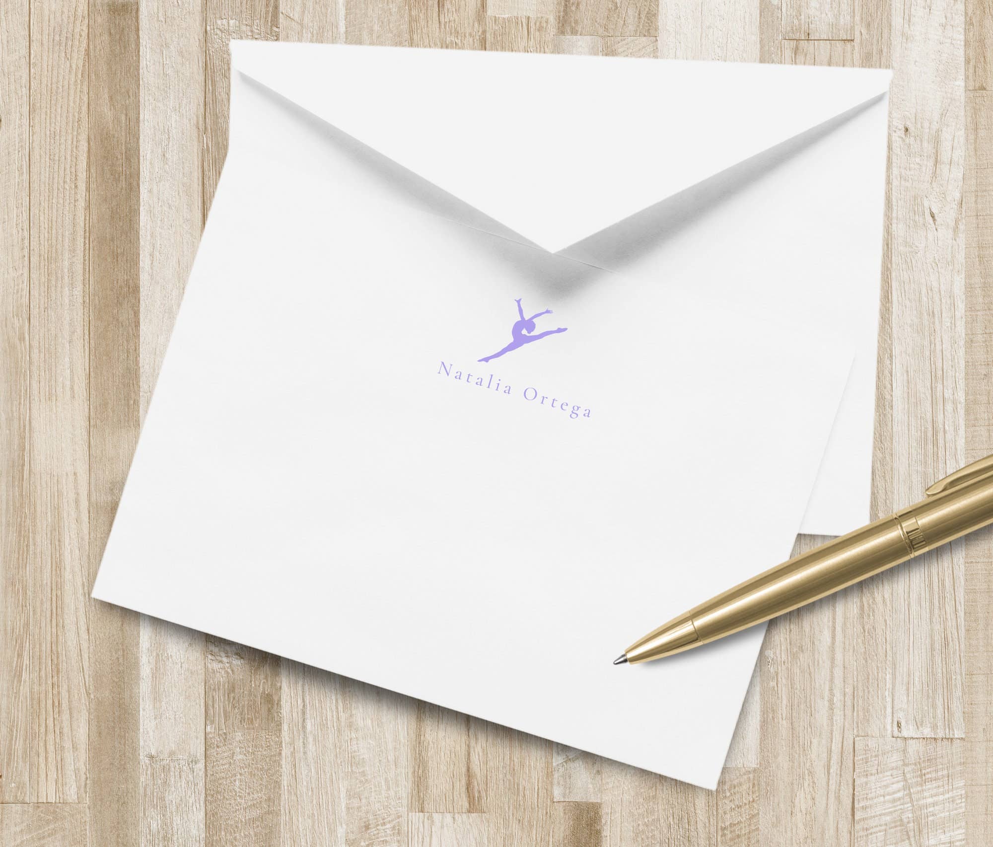 The Winsome Life Stationery – Engroshandel Brevpapir/sæt med noteskort – Personlig gymnastik brevpapir sæt/danser stationær1