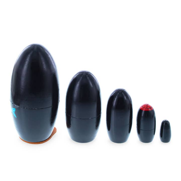 BestPysanky – Engroshandel Pyntefigur – Sæt med 5 pingviner trænedukker 5 tommer4