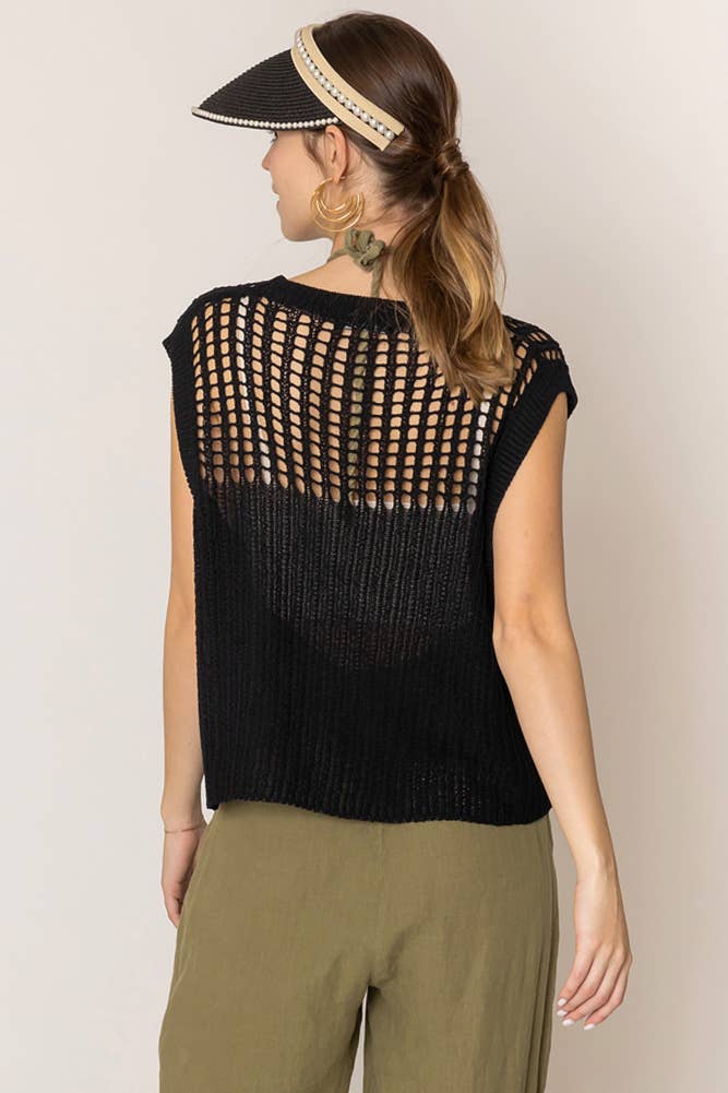 Hana - Venta al por mayor Poncho - Mujer - Poncho de verano con parte superior de ganchillo con cierre en el pecho12