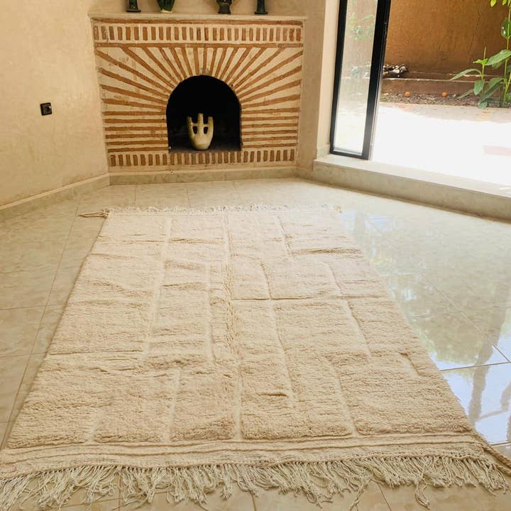Maroccarpets Poufs and pillows wholesale +31648976894 - Wholesale Area Rug - 30 HANDMADE MOROCCAN BENI OUARAIN RUG CARPET