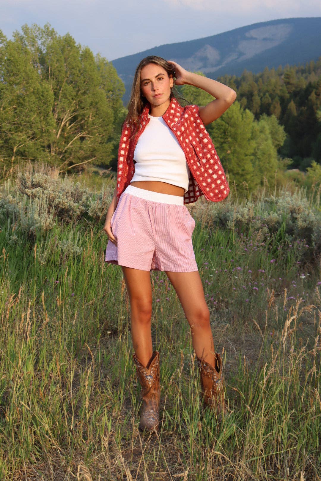 Midnight Lunch - Wholesale Outerwear Vest - Women's - Montana Vest | Signature Red15