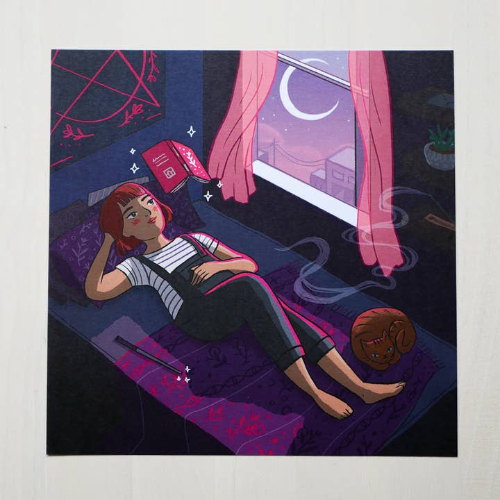 Emmeline Illustration - Wholesale Art Print - Book Witch Illustrated Print