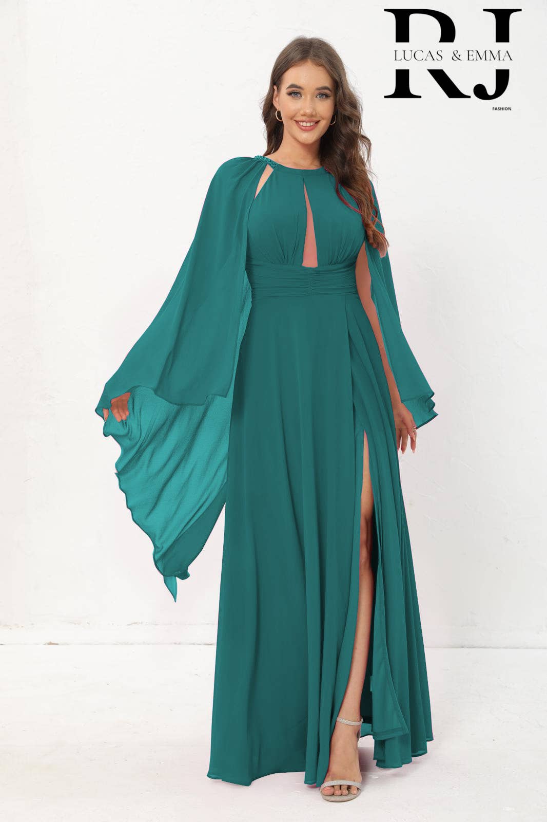 Lucas & Emma - Sarl RJ & co – wholesale Gown – Women's – Magassar 2522 cocktail ceremony dress with veil5