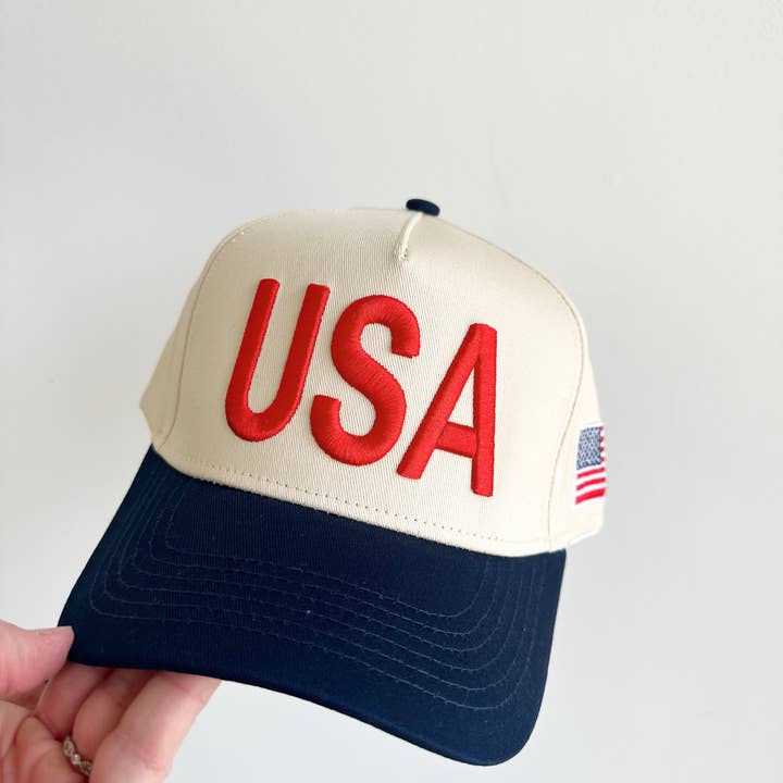 Social Statement – Großhandel Trucker-Cap – Unisex – USA Vintage Trucker Hut-Blau2