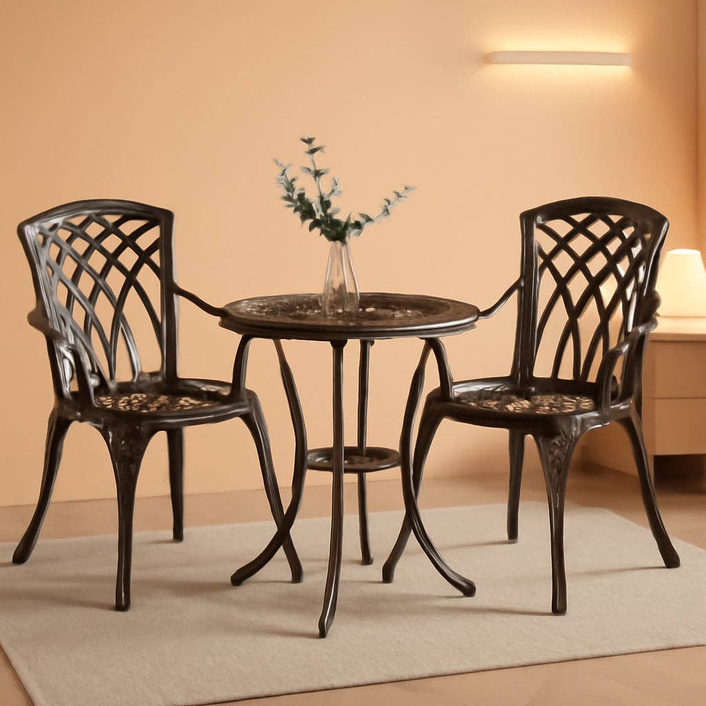 ShipItFurniture - Wholesale Patio Set - Bistro Set 3 Piece Rustproof Cast Aluminum Furniture Bronze0