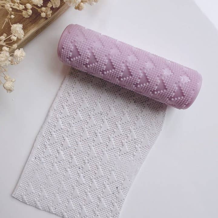 Cross Stitch Hearts Texture Roller voor wholesale door S.I. Originals