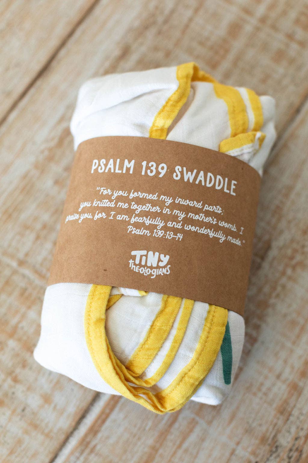 Tiny Theologians - Wholesale Bedding Blanket - Kids & Baby - Psalm 139 Muslin Baby Blanket1