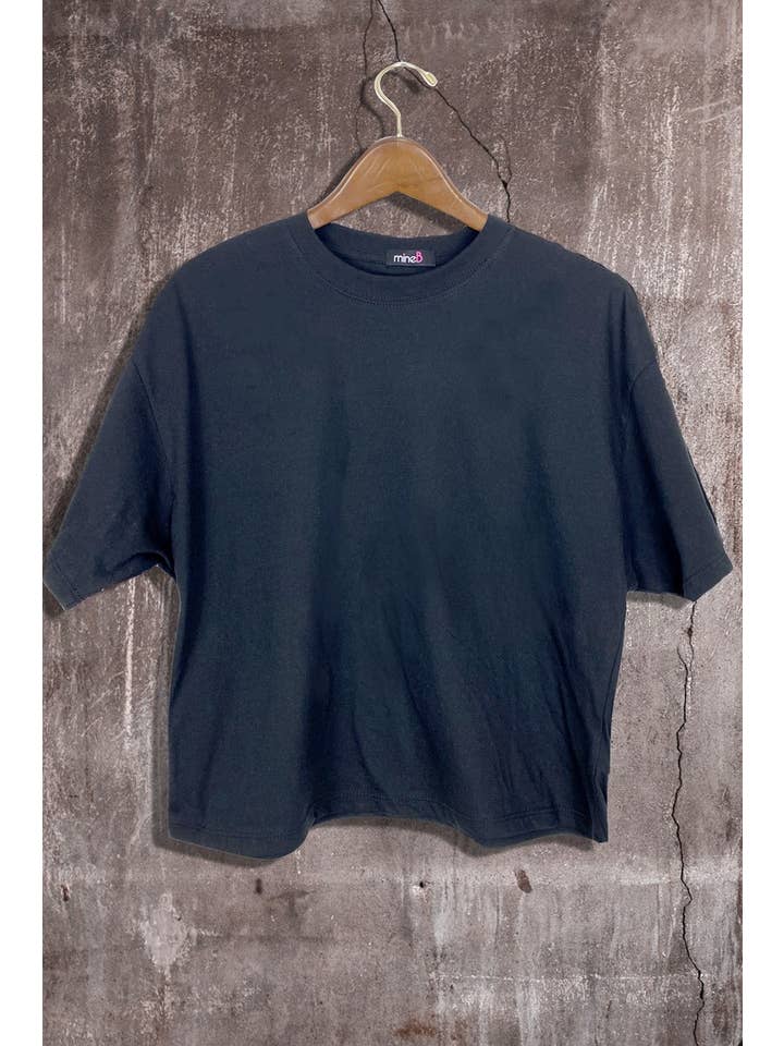 MINEB - Wholesale T-Shirt - Women's - Short Sleeve Crew Neck Crop Tee