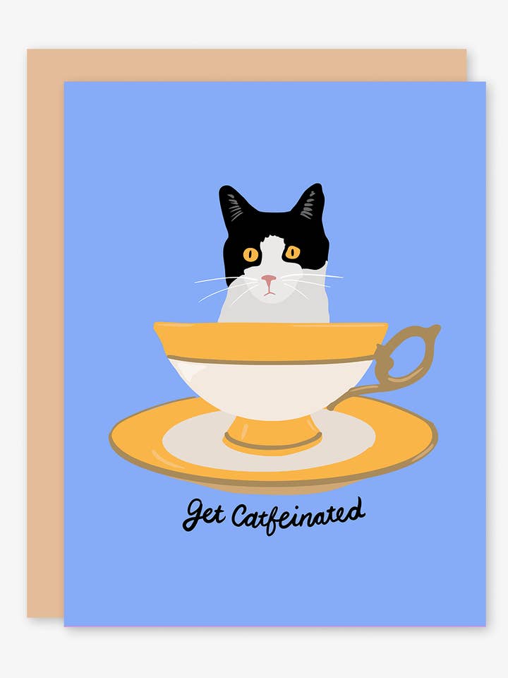 Get CATfeinated Card for wholesale by Stacey O'Nary