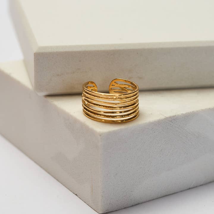 TNT Goods - Wholesale Cocktail/Statement Ring - Tux Adjustable Ring2