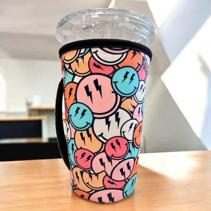 Sip Sleeves ~ Insulated Cup Sleeves and Drink Accessories - Wholesale Drink Huggers & Koozies - 20 OZ Blue Paw Print Insulated Cup Cover Sip Sleeve Fits 20-32 OZ Cups6