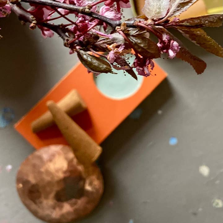 Handmade Copper Incense Bowl for wholesale by Bohobo Aromatherapies