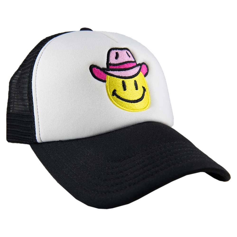 Katydid - Wholesale Truckerpet - Dames - Cowboyhoed Happy Face Western Foam hoed1