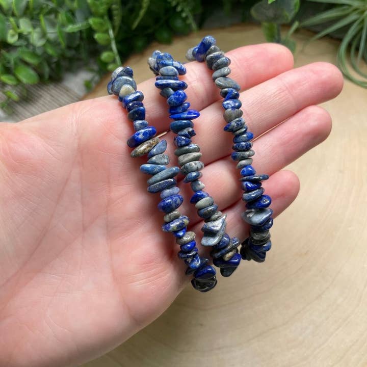Copper Ashes - Wholesale Beaded Bracelet - Lapis Chip Bracelet1