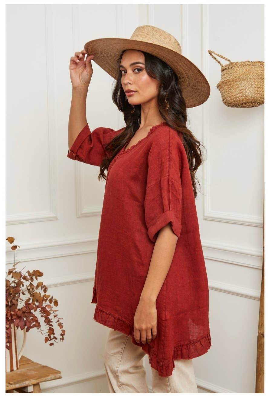 LÉA & LUC - Wholesale Tunic - Women's - 100% Linen Tunic REF.1076849