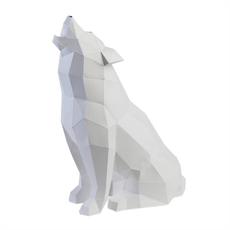 PAPERCRAFT WORLD – Großhandel Bastelset – Wolf 3D PaperCraft Origami Modell, Papierlampe11
