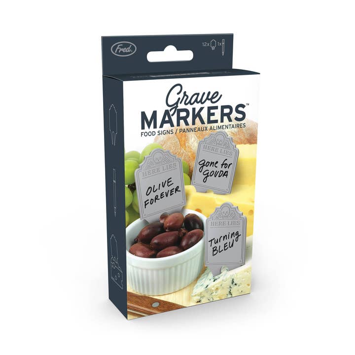 Fred & Friends - Wholesale Food/Beverage Label - Grave Markers - Food Signs