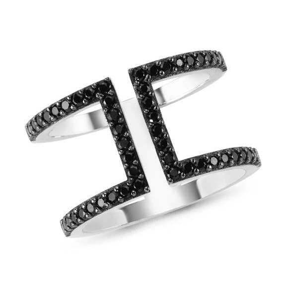 Black Ires Ring for wholesale by Amorium