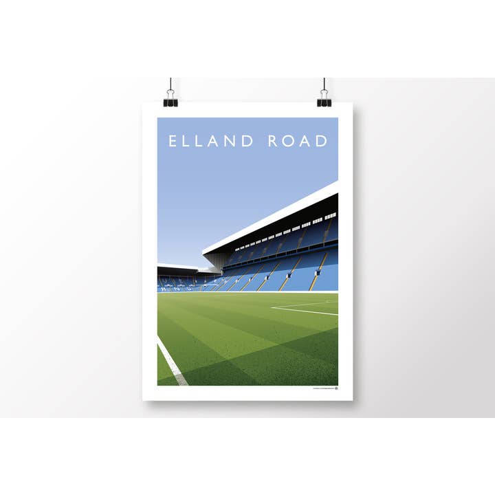 Leeds Elland Road - Revie/East Stand Poster for wholesale by Matthew J I Wood Design & Illustration