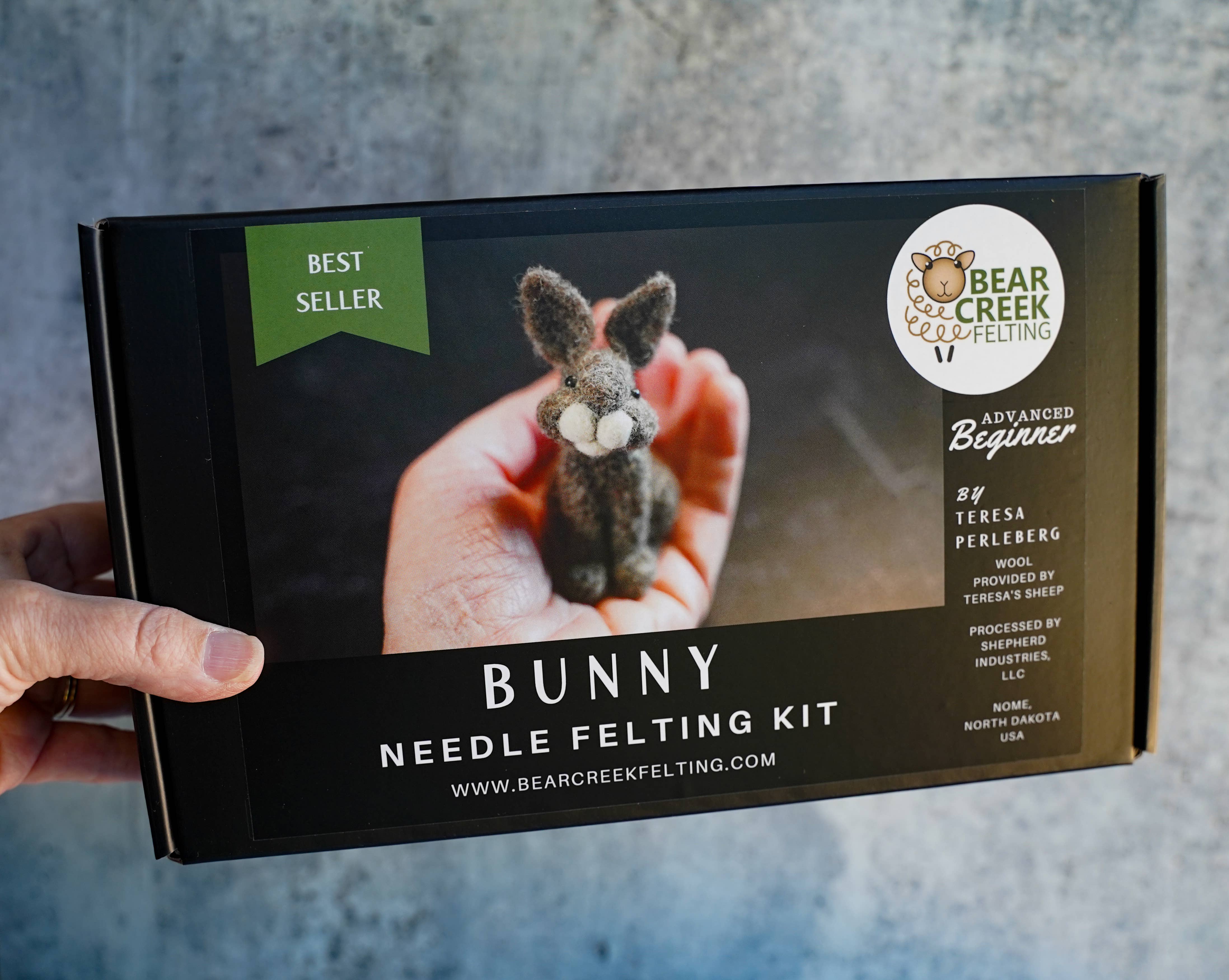 Bear Creek Felting - Wholesale DIY Craft Kit - Rabbit Needle Felting Kit2