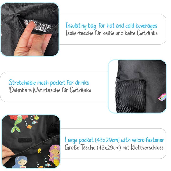 HECKBO - Wholesale Car Seat Cover - Kids & Baby - Car back seat organizer mermaid