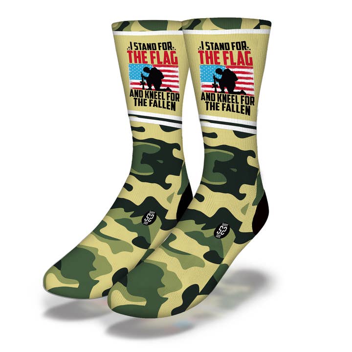 I STAND FOR THE FLAG Patriotic Socks for wholesale by Savvy Sox
