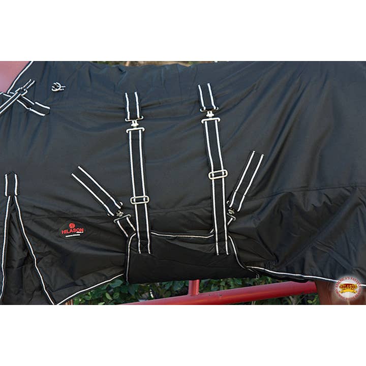 HILASON - Wholesale Horseback Riding Gear - HILASON 1200D Winter Waterproof Turnout H. Blanket Belly Wrap| |12