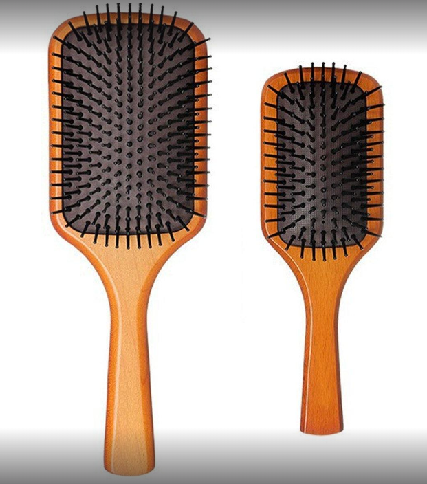 Rucci Professional – wholesale Hårborste/kam – Aveda Trä Paddleborste Set – Fullstorlek + Mini1